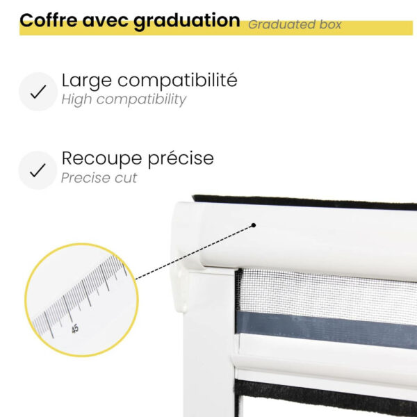Moustiquaire déroulable pour fenêtre (100x160cm recoupable) – Image 5