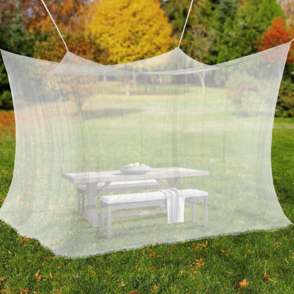 Moustiquaire extérieur XXL : 3x3x2,5 mètres - Blanche – Image 2