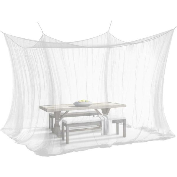 Moustiquaire extérieur XXL : 3x3x2,5 mètres - Blanche – Image 6