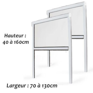 stores moustiquaires fenêtre recoupable 130x160