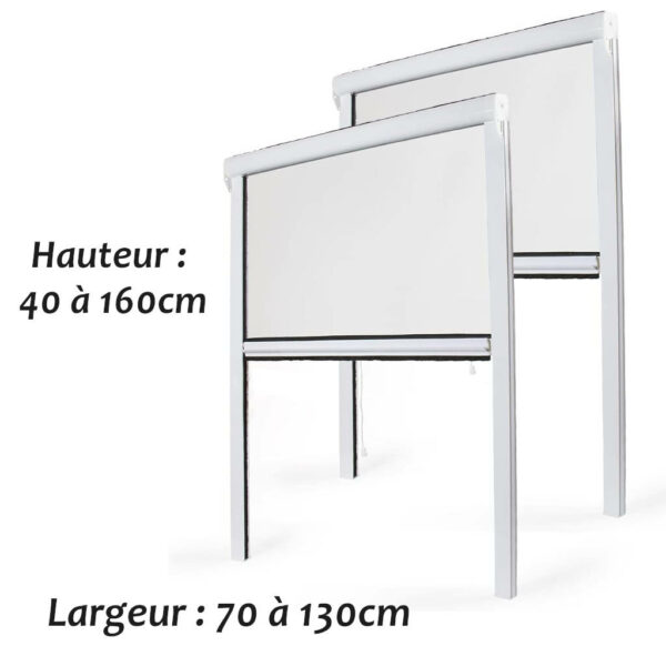 stores moustiquaires fenêtre recoupable 130x160