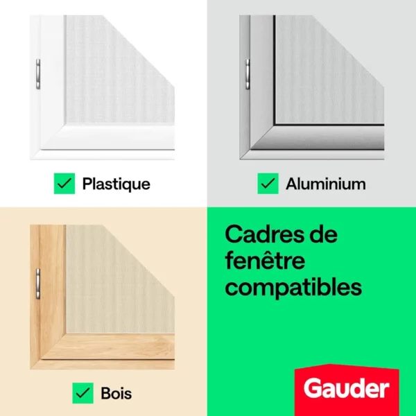 Kit moustiquaire fenêtre complet - 110 x 130cm maximum – Image 3