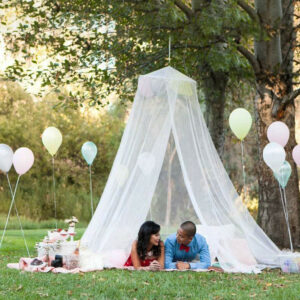 moustiquaire de mariage jardin