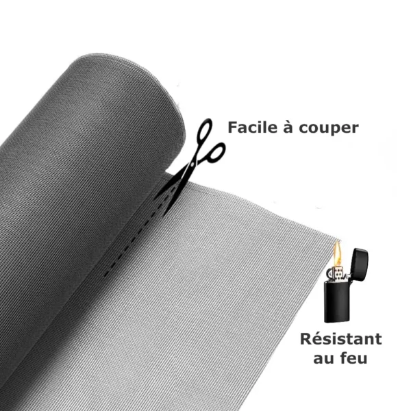 Rouleau de moustiquaire - Gris - 1 x 10 mètres – Image 5